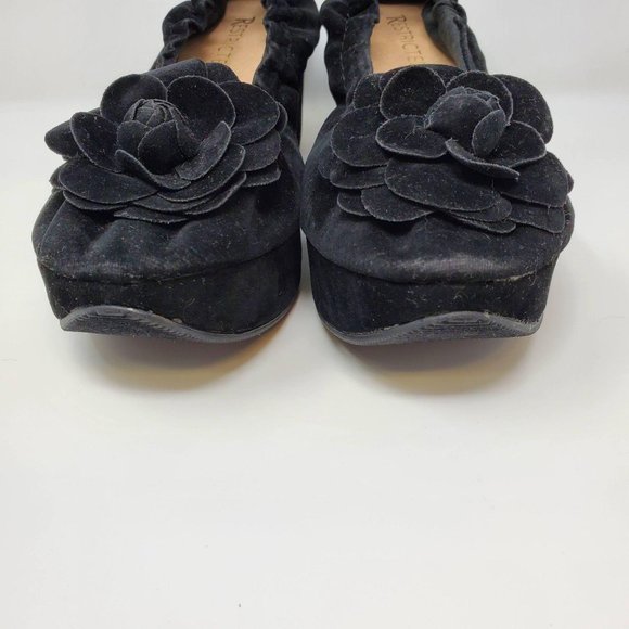 Restricted Velvet Platform Flower Detail Size 7.5 - Picture 2 of 8